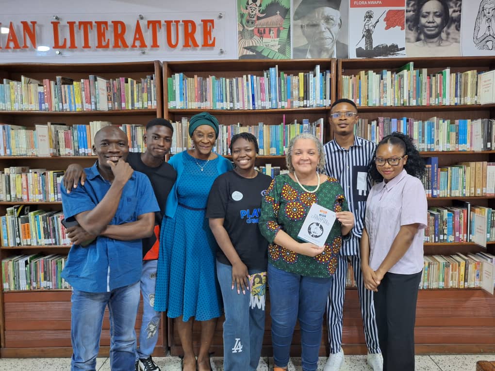 An image of the ZODML 5 winning poets, the Irish Embassy and the Chair of ZODML 