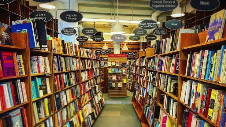 A picture of a bookshop interior