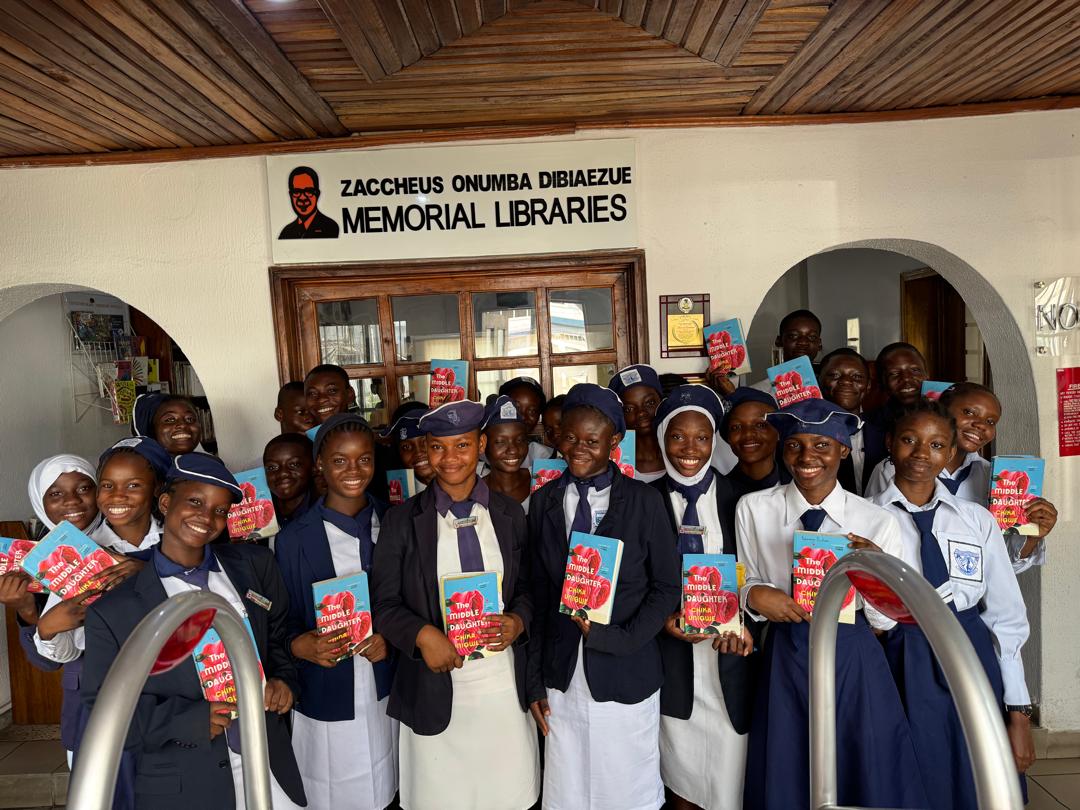 Students from Government Senior College and Ilado Community Senior College at the Book Talk with Chika Unigwe