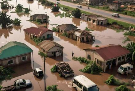 Flooded area